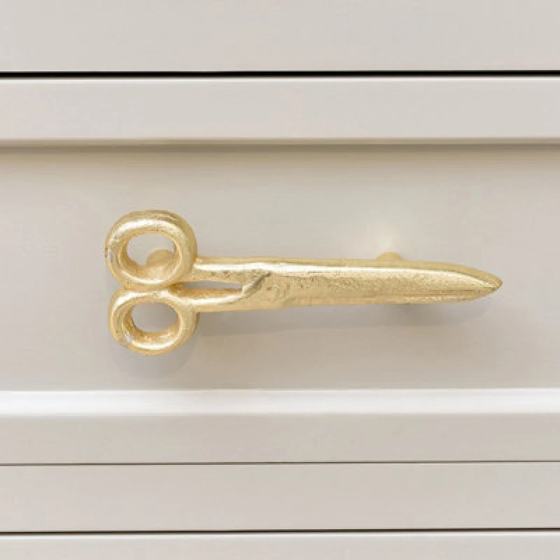 Image of Melody Maison Gold Scissors Drawer Knob Gold