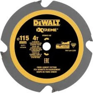 Image of DEWALT 115mm PCD Fibre Cement Saw Blade For DCS571 115mm 4T 9.5mm