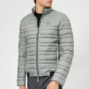 Image of Armani Exchange Padded Down Fill Jacket Heather Grey Size L Men