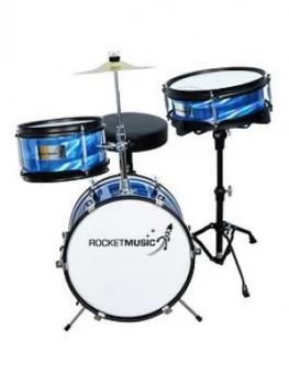 Image of Rocket 3 Piece Junior Drum Kit - Blue With Free Online Music Lessons