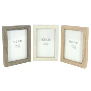 Image of Set Of 3 Wooden Photo Frames