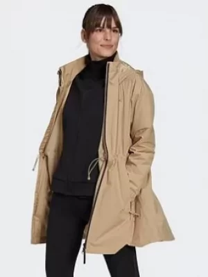 Image of adidas Traveer Rain.rdy Parka, Black Size M Women