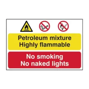 Image of Petroleum Mixture/No Smoking - PVC (600 x 400mm)