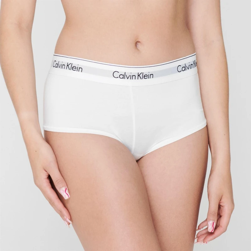Image of Calvin Klein Modern Cotton Boy Boy Shorts White female Medium