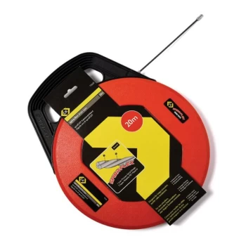 Image of SpiraFLEX Cable Flex Draw Tape 20m Anti Snag Cable Router T5520 - C.k Tools