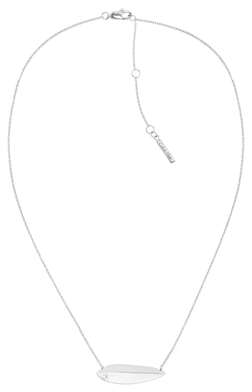 Image of Calvin Klein 35000815 Womens Sculpted Necklace Silver Jewellery
