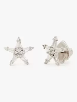 Image of Starring Star Studs - Clear/Silver. - One Size