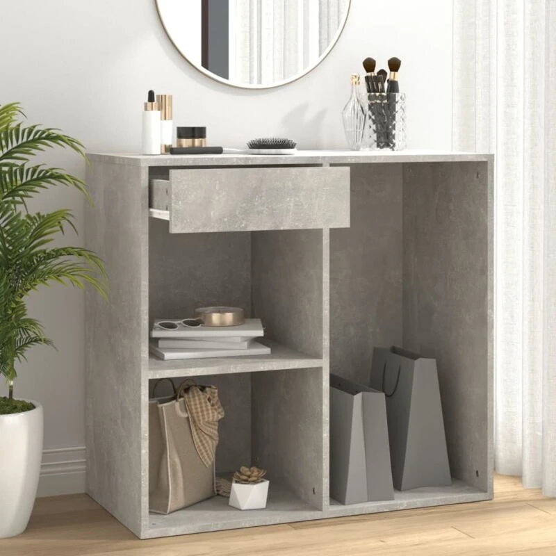Image of Vidaxl Cosmetic Cabinet Concrete Grey 80X40X75cm Engineered Wood, Grey 808841