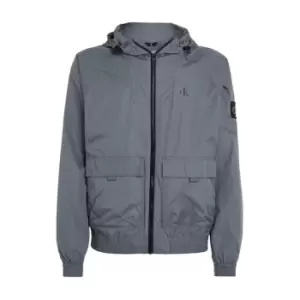 Image of Calvin Klein Jeans Unpadded Hood Harrington Jacket - Grey