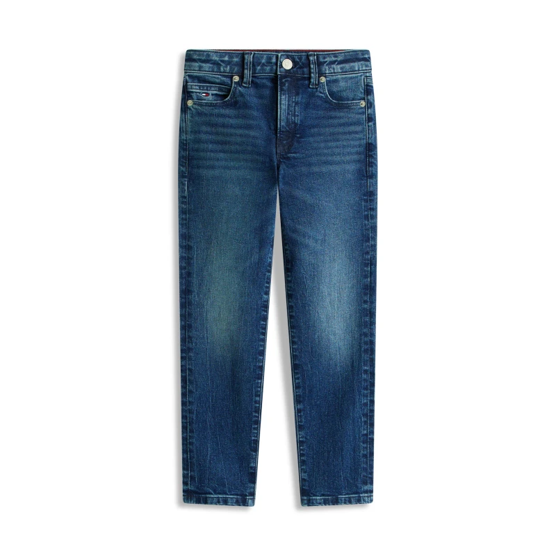 Image of Tommy Hilfiger Kids Straight Leg Jeans Dark Denim 1BJ male 14Y