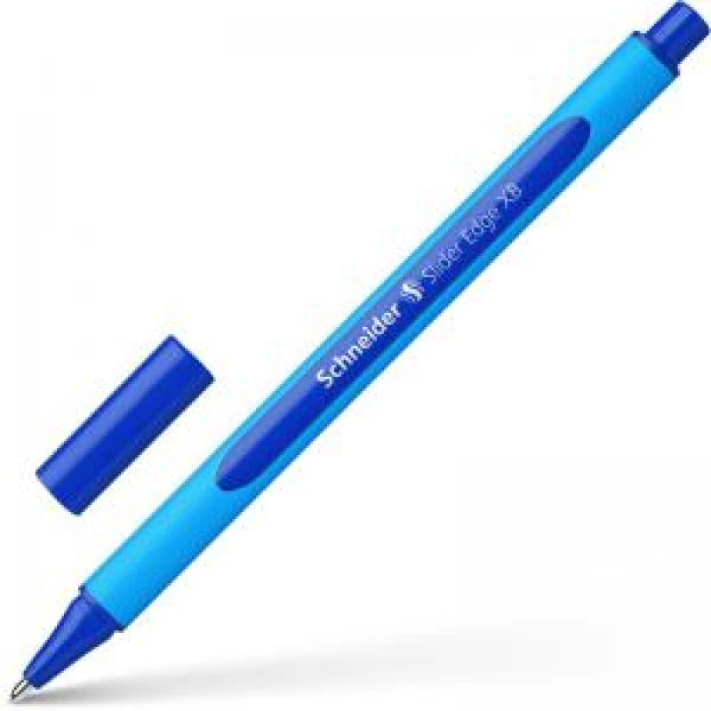 Image of APC Schneider Slider Edge XB Ballpoint Pen Extra Broad Tip Blue Ink with Rubberised Three Sided Barrel made of 83% Recycled Plastic (Pack 10) - 152203
