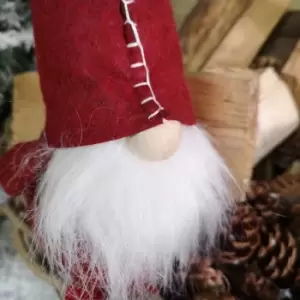 Image of 56cm Cuddly Sitting Santa Gonk Indoor Christmas Decoration - Red
