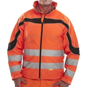 Image of BSeen M Hi Viz Jacket OrangeBlack