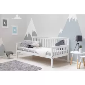Image of Crazy Price Beds Blythe White Wooden Single Day Bed