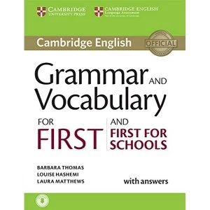 Image of Grammar and Vocabulary for First and First for Schools Book with Answers and Audio Mixed media product 2015