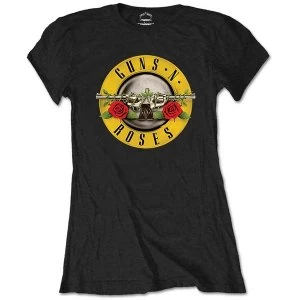 Image of Guns N' Roses - Classic Logo Womens Medium T-Shirt - Black