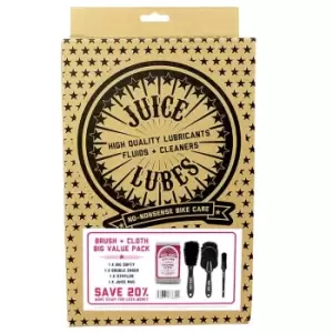 Image of Juice Lubes Mixed Bundle, 3 x Brush & Cloth Pack - Grey