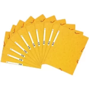 Image of Exacompta 3 Flap Folder 55509SE A4 Yellow Glossy Card 24 x 32cm Pack of 50