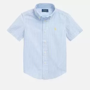 Image of Polo Ralph Lauren Boys' Short Sleeve Shirt - Blue/White - 8 Years