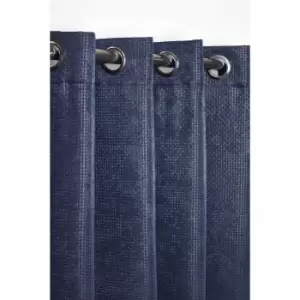 Image of Emma Barclay Ambiance Eyelet Curtains 66 X 72 Navy