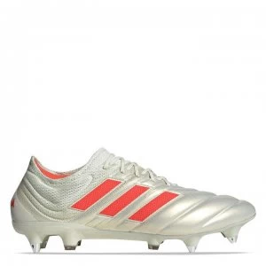 Image of adidas Copa 19.1 SG Football Boots - White/SolarRed