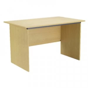 Image of Jemini Intro Panel End Desk 1000mm Warm Maple KF74127