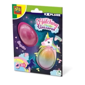 Image of SES CREATIVE Explore Childrens Hatching Unicorns 2 Surprise Eggs, 5 Years and Above (25089)