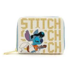 Image of Loungefly Disney Lilo and Stitch Elvis Stitch Zip Around Wallet