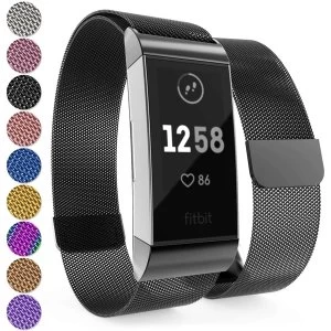 Image of Yousave Activity Tracker Milanese Metal Strap - Black
