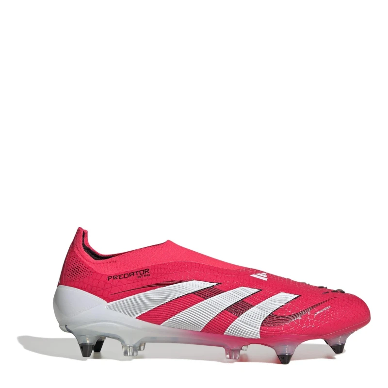 Image of adidas Predator Elite Laceless Soft Ground Football Boots Red/White male 6 (39.3)