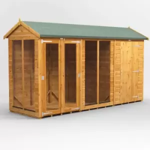 Image of 12X4 Power Apex Summerhouse Combi Including 4ft Side Store
