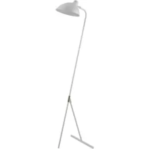 Image of Teamson Home Delicata Monopod Standard Task Floor Lamp with White Shade, Reading Spot Light, Modern Tall Lighting for Living Room or Office