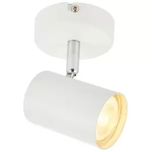 Image of LED Adjustable Ceiling Spotlight Matt White Single GU10 Dimmable Downlight