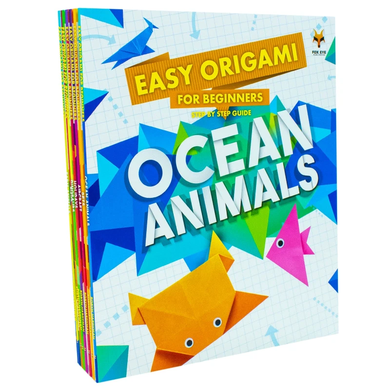Image of Step By Step Guide To Easy Origami For Beginners 8 Books Collection Set Aircraft, Birds Robyn Hardyman Books