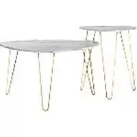Image of Novogratz Accent tables 7021891COMNUK White Marble 830.6 (W) x 835.7 (D) x 574 (H) mm