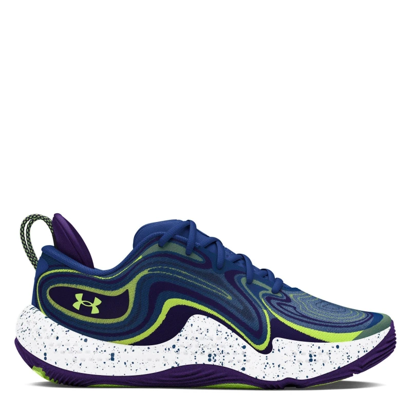 Image of Under Armour Unisex Adults Spawn Basketball Trainers Blue unisex 7 (41)