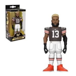 Image of NFL Cleveland Browns Odell Beckham Jr. Home Uniform Vinyl Gold