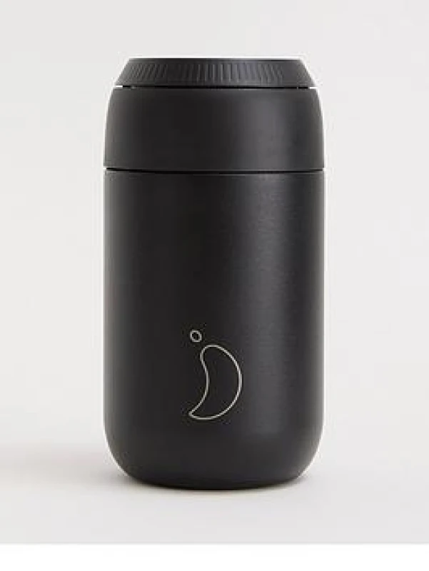 Image of Chillys Series 2 Double Wall Insulated Travel Coffee Cup Flasks One Size Black 38468903000
