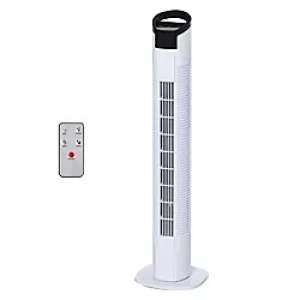 Image of HOMCOM Tower Fan 824-017V70 70° 50W Black, White 785 mm