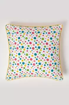 Image of Cotton Multi Colour Polka Dots Cushion Cover