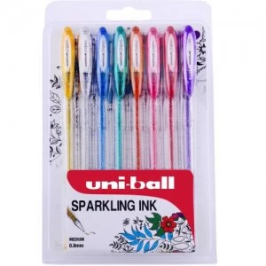 Image of Uni-Ball Signo UM 120SP Sparkling Gel Ink Pen Assorted PK8