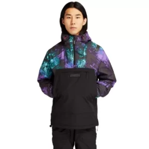 Image of Timberland Northern Lights Rain Jacket For Men With Aurora Print Black, Size M
