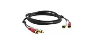 Image of Kramer Electronics 2xRCA, M/M, 10.7m audio cable RCA Black