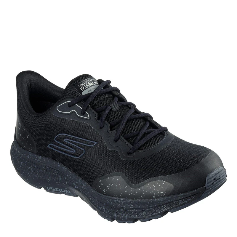 Image of Skechers Waterproof Running Shoes Triple Black male 7 (41)
