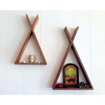 Image of Tent - Walnut Walnut Wall Shelf
