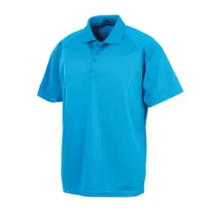 Image of Spiro Unisex Adults Impact Performance Aircool Polo Shirt (S) (Ocean Blue)