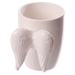 Image of Ceramic White Angel Wings Mug
