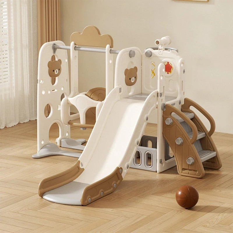 Image of KIDKID Cartoon Bear Slide Playset Beige unisex One size