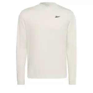 Image of Reebok MYT Long-Sleeve Top Graphic T-Long-Sleeve Top - White