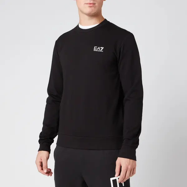 Image of EA7 Mens Identity Sweatshirt - Black - XL